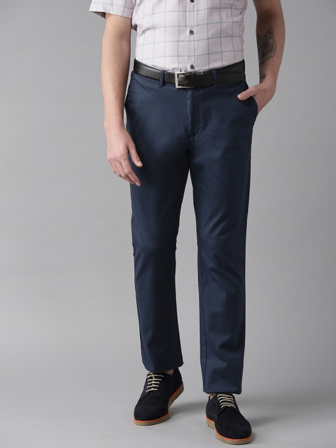 Blackberrys Men Navy Blue Sharp Fit Solid Regular Trousers
Blackberrys Men Navy Blue Sharp Fit Solid Regular Trousers