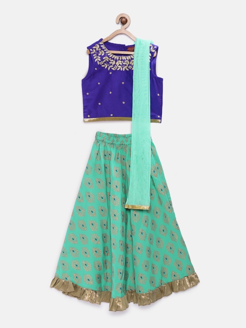 Twisha Girls Blue & Sea Green Embroidered Ready to Wear Lehenga & Blouse with Dupatta
Twisha Girls Blue & Sea Green Embroidered Ready to Wear Lehenga & Blouse with Dupatta