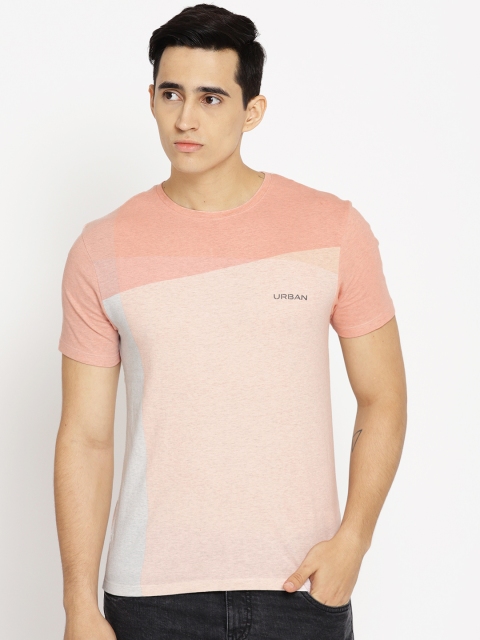 Blackberrys Men Peach-Coloured & Blue Slim Fit Colourblocked Round Neck T-shirt
Blackberrys Men Peach-Coloured & Blue Slim Fit Colourblocked Round Neck T-shirt