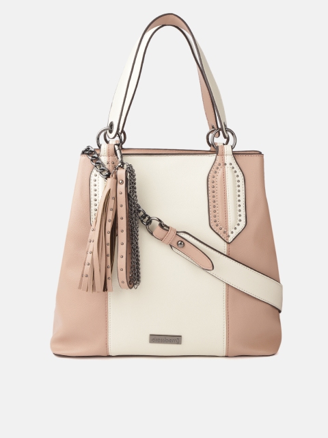 DressBerry Peach-Coloured & White Colourblocked Shoulder Bag with Detachable Sling Strap
DressBerry Peach-Coloured & White Colourblocked Shoulder Bag with Detachable Sling Strap