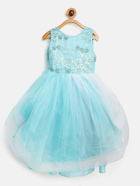 Jelly Jones Girls Blue & White Net Solid Layered Fit & Flare Dress with Embroidered Detail
Jelly Jones Girls Blue & White Net Solid Layered Fit & Flare Dress with Embroidered Detail