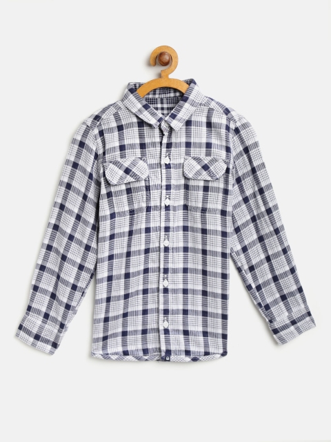 United Colors of Benetton Boys White & Navy Regular Fit Checked Reversible Casual Shirt
United Colors of Benetton Boys White & Navy Regular Fit Checked Reversible Casual Shirt