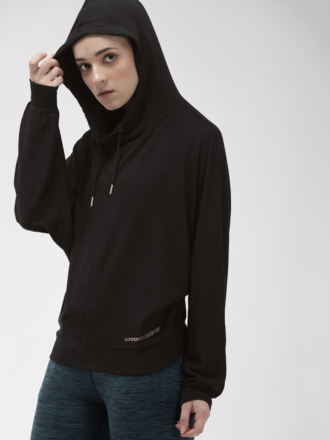 Superdry Women Black Solid STUDIO SUPER SOFT FUNNEL Hooded Sweatshirt
Superdry Women Black Solid STUDIO SUPER SOFT FUNNEL Hooded Sweatshirt