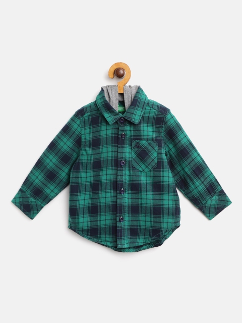 United Colors of Benetton Boys Green & Navy Regular Fit Hooded Checked Casual Shirt
United Colors of Benetton Boys Green & Navy Regular Fit Hooded Checked Casual Shirt
