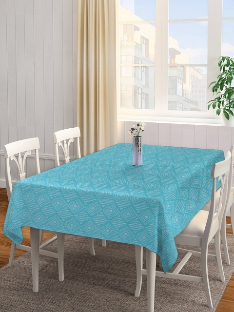 NEUDIS Turquoise Geometric Printed Jacquard Cotton 6 Seater Table Cover, Turquoise blue
NEUDIS Turquoise Geometric Printed Jacquard Cotton 6 Seater Table Cover, Turquoise blue