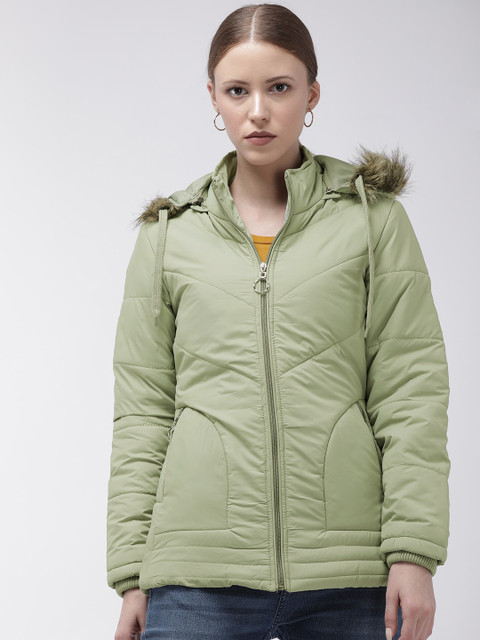 Foreign Culture By Fort Collins Women Green Solid Padded Jacket With Detachable Hood
Foreign Culture By Fort Collins Women Green Solid Padded Jacket With Detachable Hood