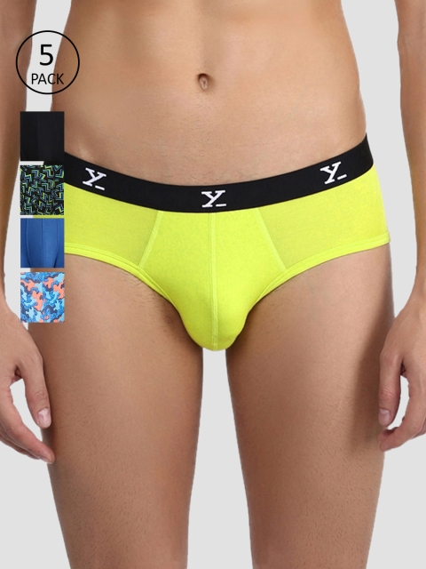 XYXX Men IntelliSoft Antimicrobial Micro Modal Pack of 5 Shuffle Briefs XYBRF5PCKN115, Yellow
XYXX Men IntelliSoft Antimicrobial Micro Modal Pack of 5 Shuffle Briefs XYBRF5PCKN115, Yellow