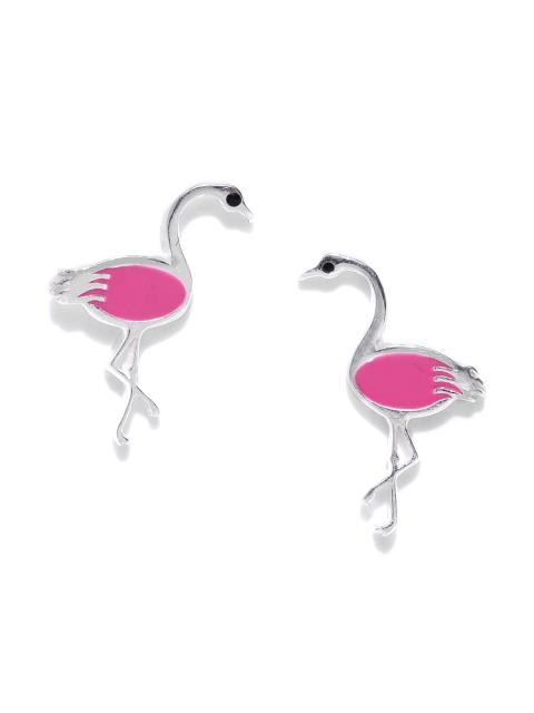 Carlton London 925 Sterling Silver-Pink Rhodium Plated Enamelled Flamingo Shaped Studs
Carlton London 925 Sterling Silver-Pink Rhodium Plated Enamelled Flamingo Shaped Studs