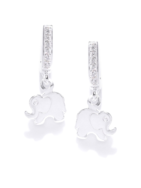 Carlton London 925 Sterling Silver- Rhodium Plated CZ Studded Animal Shaped Drop Earrings
Carlton London 925 Sterling Silver- Rhodium Plated CZ Studded Animal Shaped Drop Earrings