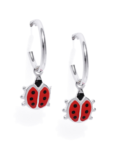 Carlton London 925 Sterling Silver- Red Rhodium Plated Enamelled Quirky Drop Earrings
Carlton London 925 Sterling Silver- Red Rhodium Plated Enamelled Quirky Drop Earrings