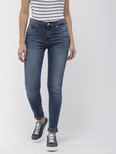 Tommy Hilfiger Women Blue NORA Skinny Fit Mid-Rise Mildly Distressed Stretchable Jeans
Tommy Hilfiger Women Blue NORA Skinny Fit Mid-Rise Mildly Distressed Stretchable Jeans