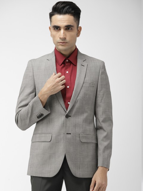 Raymond Men Grey Self Checked Contemporary Regular Fit Single-Breasted Formal Blazer
Raymond Men Grey Self Checked Contemporary Regular Fit Single-Breasted Formal Blazer