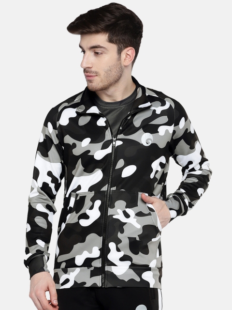 Omtex Men White Printed Lightweight Jacket