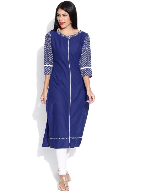 Jaipur Kurti Blue Kurta