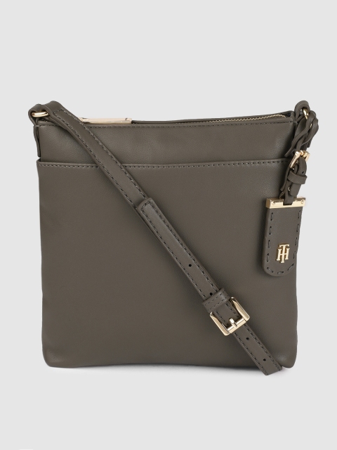 Tommy Hilfiger Grey Solid Sling Bag