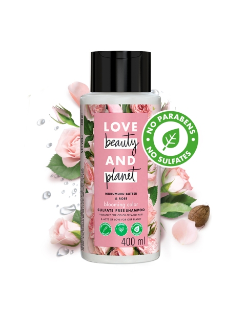 Love Beauty & Planet Murumuru Butter & Rose Sulfate Free Blooming Colour Shampoo 400 ml, White
Love Beauty & Planet Murumuru Butter & Rose Sulfate Free Blooming Colour Shampoo 400 ml, White
