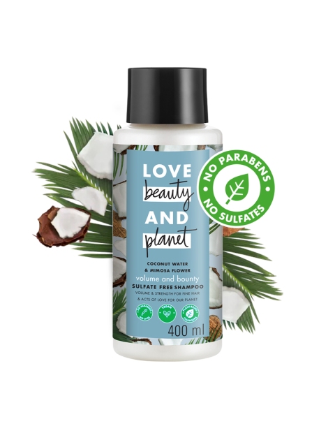 Love Beauty & Planet Coconut Water & Mimosa Flower Volume & Bounty Shampoo 400 ml, Blue
Love Beauty & Planet Coconut Water & Mimosa Flower Volume & Bounty Shampoo 400 ml, Blue