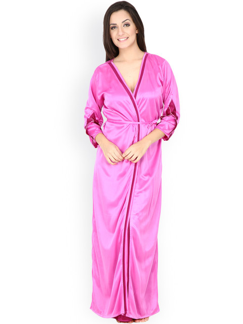 Secret Wish Pink Maxi Nightdress with Robe HC-2P-129
Secret Wish Pink Maxi Nightdress with Robe HC-2P-129