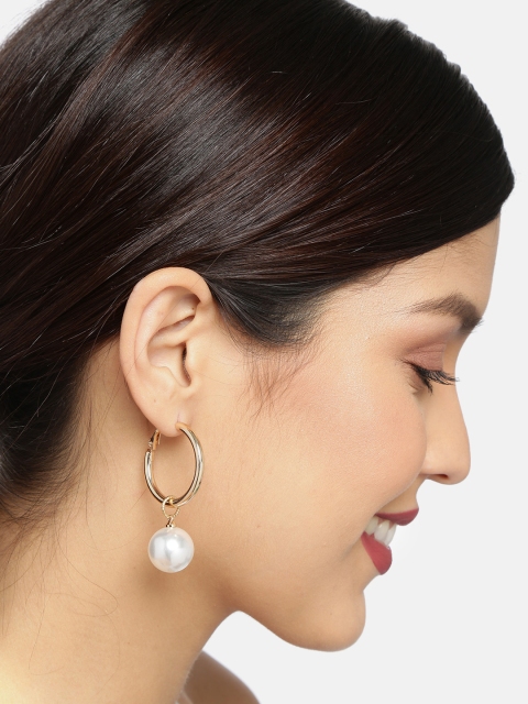 Ayesha Gold-Plated Circular Drop Earrings