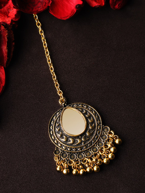 Rubans Women Oxidised Gold-Plated Maangtika
Rubans Women Oxidised Gold-Plated Maangtika