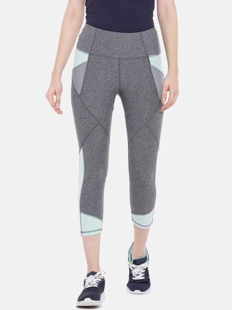 ARX Active Women Grey Melange & Sea Green Colourblocked X-Dri Moisture Wicking Tights
ARX Active Women Grey Melange & Sea Green Colourblocked X-Dri Moisture Wicking Tights