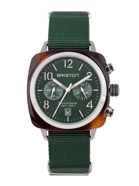 BRISTON Men Green Analogue Watch 15140.SA.T.10.NBG