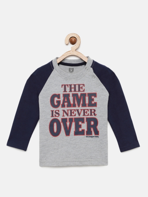 612 league Boys Grey Printed Sweatshirt