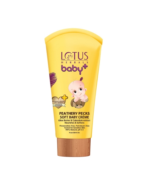 Lotus Herbals Kids Soft Creme Baby Feathery Pecks Sustainable Body Lotion 100 g, Yellow
Lotus Herbals Kids Soft Creme Baby Feathery Pecks Sustainable Body Lotion 100 g, Yellow
