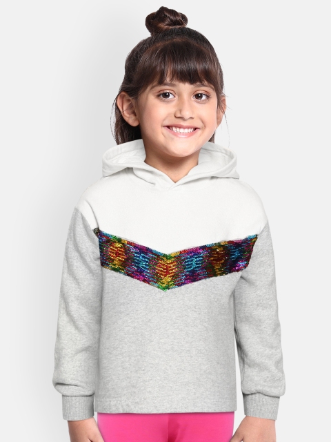 Marks & Spencer Girls White & Grey Melange Colourblocked & Sequinned Hood Sweatshirt
Marks & Spencer Girls White & Grey Melange Colourblocked & Sequinned Hood Sweatshirt