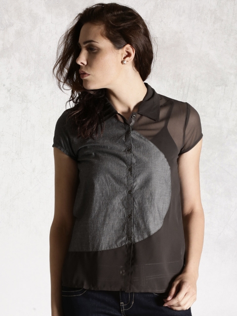 Roadster Charcoal Grey Shirt