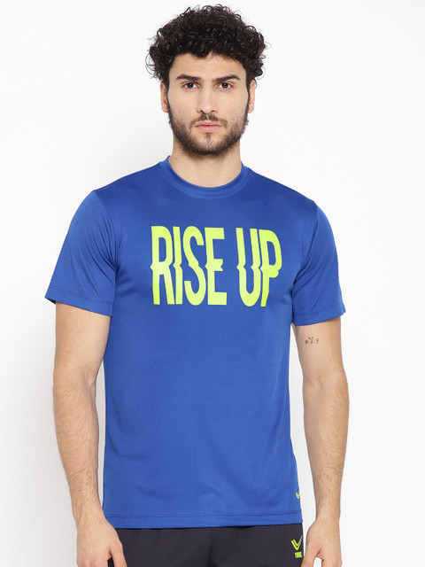 Yuuki Men Blue & Fluorescent Green Printed Slim Fit Round Neck T-shirt
Yuuki Men Blue & Fluorescent Green Printed Slim Fit Round Neck T-shirt