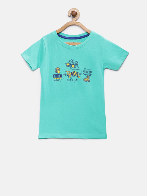 Cub McPaws Boys Sea Green Printed Round Neck T-shirt 
Cub McPaws Boys Sea Green Printed Round Neck T-shirt