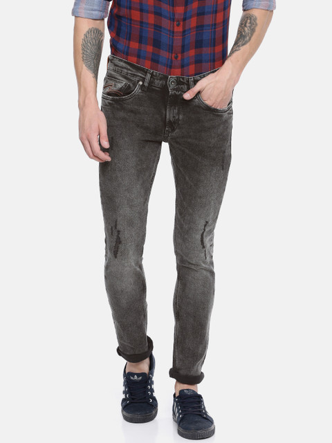 SPYKAR Men Charcoal Grey Skinny Fit Ultra Thin Thigh & Narrow Leg Mildly Distressed Jeans
SPYKAR Men Charcoal Grey Skinny Fit Ultra Thin Thigh & Narrow Leg Mildly Distressed Jeans