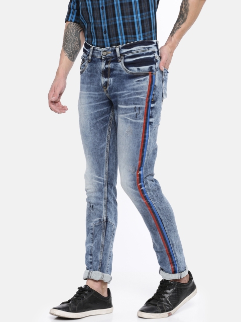 SPYKAR Men Blue Skinny Fit Low-Rise Ultra Thin Thigh & Narrow Leg Low Distress Jeans
SPYKAR Men Blue Skinny Fit Low-Rise Ultra Thin Thigh & Narrow Leg Low Distress Jeans