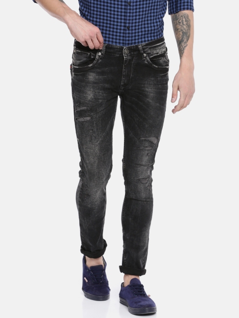 SPYKAR Men Black Skinny Fit Low-Rise Ultra Thin Thigh & Narrow Fit Mildly Distressed Jeans
SPYKAR Men Black Skinny Fit Low-Rise Ultra Thin Thigh & Narrow Fit Mildly Distressed Jeans