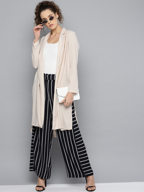 Marie Claire Women Navy Blue & White Regular Fit Striped High Rise Parallel Trousers
Marie Claire Women Navy Blue & White Regular Fit Striped High Rise Parallel Trousers