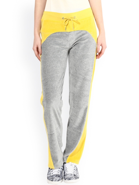 TshirtCompany Grey & Yellow Track Pants