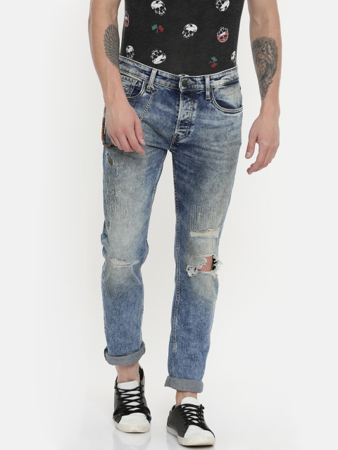 Jack & Jones Men Blue Tim Slim Straight Fit Low-Rise Mildly Distressed Stretchable Jeans
Jack & Jones Men Blue Tim Slim Straight Fit Low-Rise Mildly Distressed Stretchable Jeans