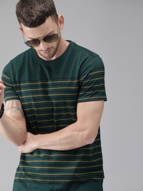 The Roadster Lifestyle Co Men Green Mustard Yellow Striped Round Neck Pure Cotton T-shirt
The Roadster Lifestyle Co Men Green Mustard Yellow Striped Round Neck Pure Cotton T-shirt