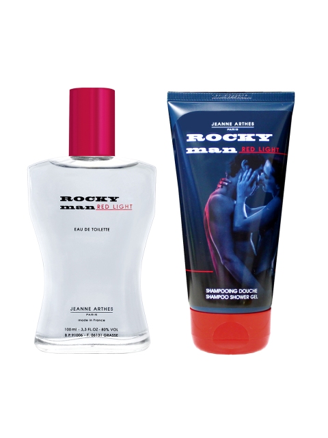 Jeanne Arthes Rocky Man Red Light Set Of Eau de Toilette & Shampoo Shower Gel, White
Jeanne Arthes Rocky Man Red Light Set Of Eau de Toilette & Shampoo Shower Gel, White