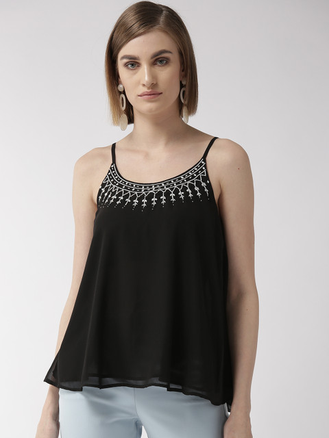 QUIERO Women Black Solid A-Line Top
QUIERO Women Black Solid A-Line Top