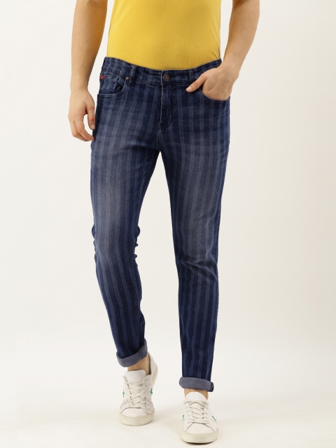 Lee Cooper Men Blue Self-Striped Reuben Skinny Fit Mid-Rise Clean Look Stretchable Jeans
Lee Cooper Men Blue Self-Striped Reuben Skinny Fit Mid-Rise Clean Look Stretchable Jeans