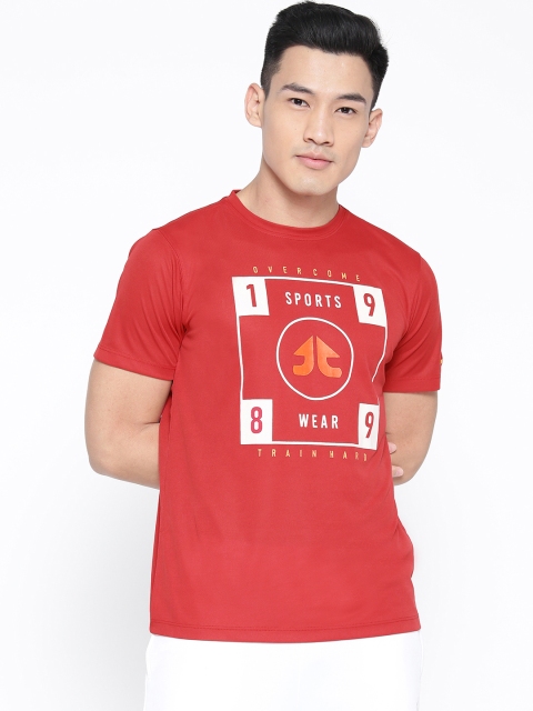 OFF LIMITS Men Red Printed Round Neck T-shirt