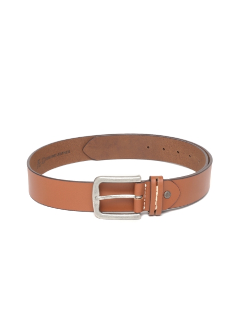Roadster Men Tan Brown Solid Leather Belt