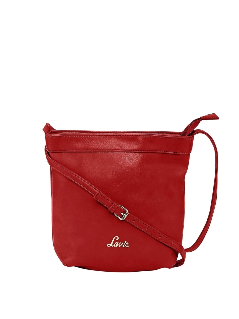 Lavie Red Solid Sling Bag