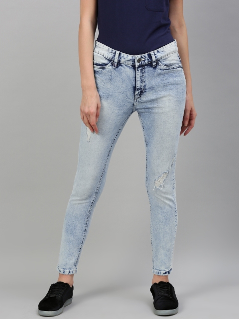 The Roadster Lifestyle Co Women Blue Skinny Fit Mid-Rise Mildly Distressed Stretchable Jeans
The Roadster Lifestyle Co Women Blue Skinny Fit Mid-Rise Mildly Distressed Stretchable Jeans