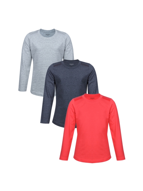 minnow Girls Pack of 3 Solid Round Neck Bio Finish Pure Cotton T-shirt, Grey melange
minnow Girls Pack of 3 Solid Round Neck Bio Finish Pure Cotton T-shirt, Grey melange