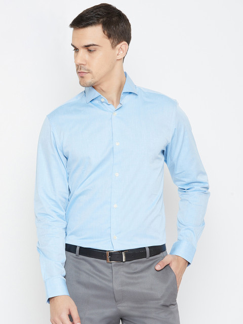 SELECTED Men Blue Regular Fit Solid Formal Shirt 
SELECTED Men Blue Regular Fit Solid Formal Shirt
