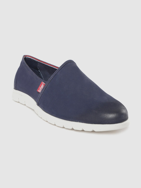 Lee Cooper Men Navy Blue Leather Slip-On Sneakers 
Lee Cooper Men Navy Blue Leather Slip-On Sneakers