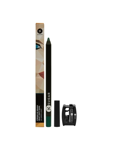 SUGAR Cosmetics Women Stroke Of Genius Heavy Duty Kohl With Free Sharpener -03 Green Light
SUGAR Cosmetics Women Stroke Of Genius Heavy Duty Kohl With Free Sharpener -03 Green Light